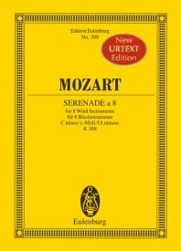 Mozart: Serenade a 8 C minor KV 388 (Study Score) published by Eulenburg